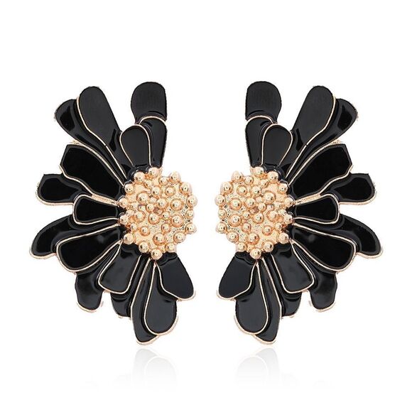 Flower earrings M839 - Picture 2 of 5